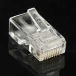 100 unidades / Pacote Conector Modular RJ45, Ouro: 3u, Ouro: 3u