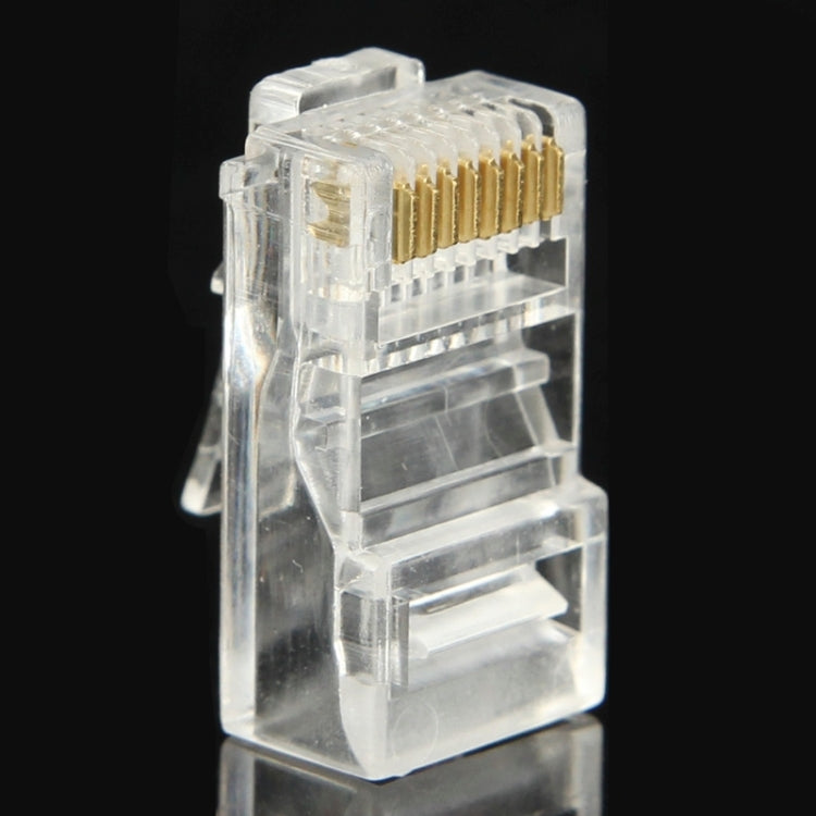100 unidades / Pacote Conector Modular RJ45, Ouro: 3u, Ouro: 3u
