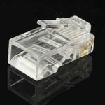 100 unidades / Pacote Conector Modular RJ45, Ouro: 3u, Ouro: 3u