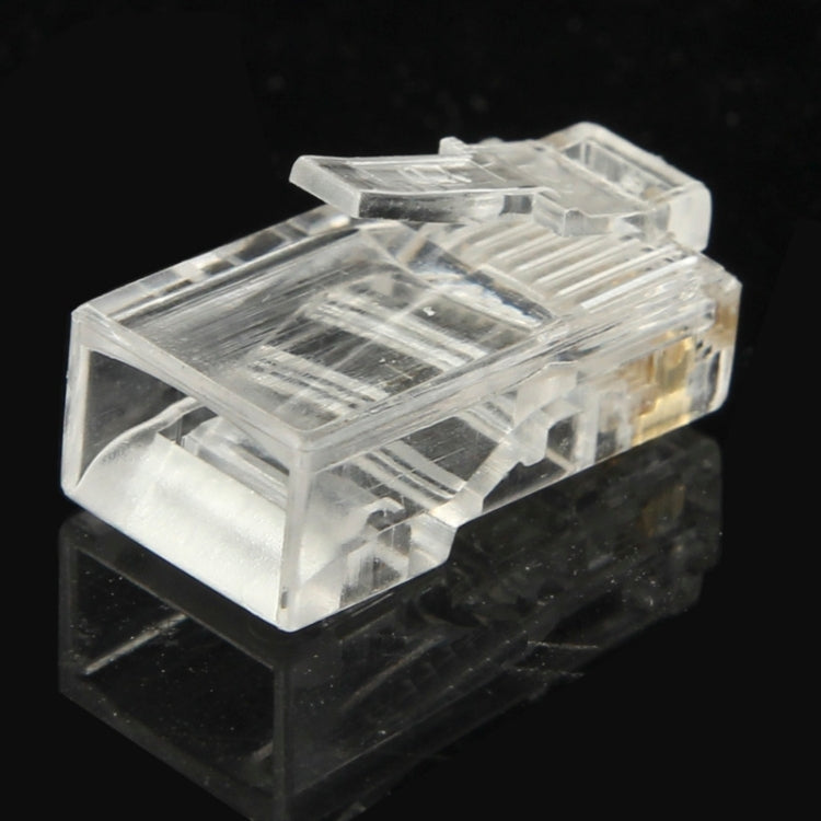 100 unidades / Pacote Conector Modular RJ45, Ouro: 3u, Ouro: 3u