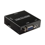 Caixa Escaladora Mini VGA HDMI 1080P HD com Áudio Vídeo Conversor Digital para PC / HDTV, HD 1080P