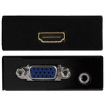 Caixa Escaladora Mini VGA HDMI 1080P HD com Áudio Vídeo Conversor Digital para PC / HDTV, HD 1080P