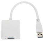 Adaptador Conversor USB 3.0 para VGA Multi-ecrã, Placa Gráfica Externa, USB 3.0