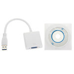 Adaptador Conversor USB 3.0 para VGA Multi-ecrã, Placa Gráfica Externa, USB 3.0