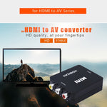 Conversor de Vídeo Mini HD VK-126 HDMI para AV/CVBS, HDMI para AV/CVBS