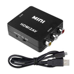 Conversor de Vídeo Mini HD VK-126 HDMI para AV/CVBS, HDMI para AV/CVBS