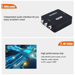 Conversor de Vídeo Mini HD VK-126 HDMI para AV/CVBS, HDMI para AV/CVBS