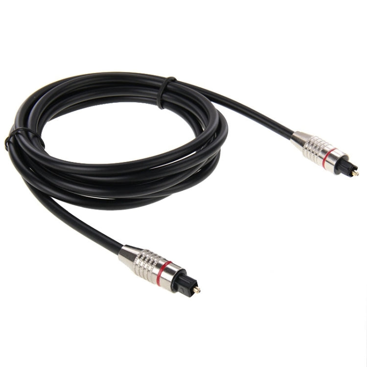 Cabo de Fibra Óptica de Áudio Digital Toslink Macho para Macho, OD: 5,0mm, Comprimento: 2m, 2m