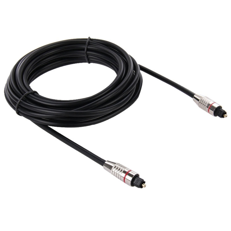 Cabo de Fibra Óptica de Áudio Digital Toslink Macho para Macho, OD: 5,0mm, Comprimento: 5m, 5m