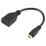 Cabo Adaptador Micro HDMI Macho para HDMI Fêmea de 17cm, Comprimento: 17cm