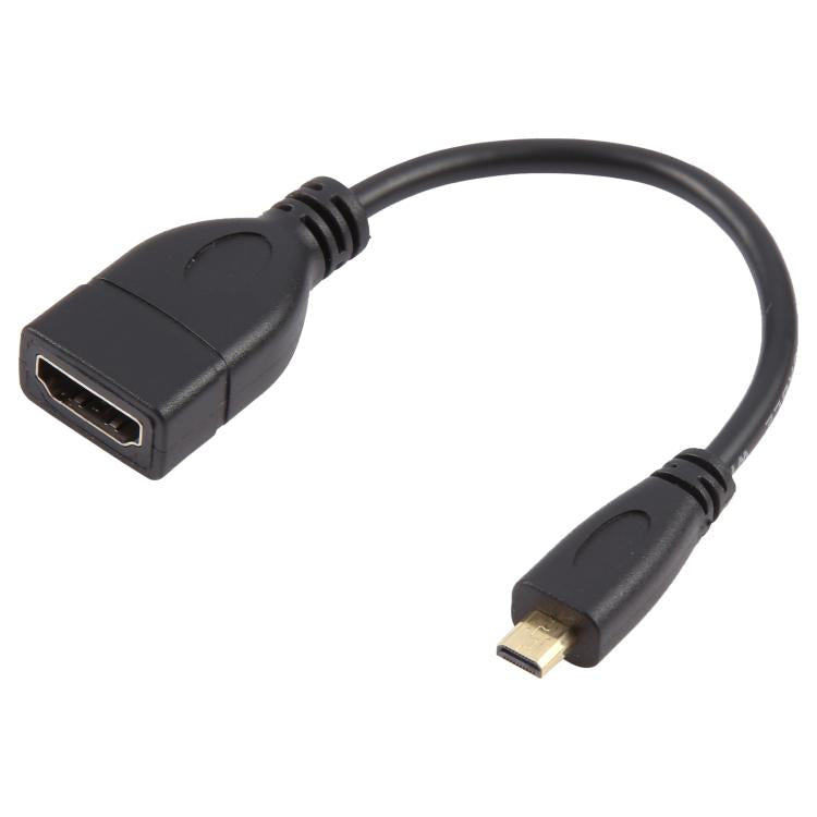 Cabo Adaptador Micro HDMI Macho para HDMI Fêmea de 17cm, Comprimento: 17cm