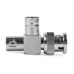 Adaptador Coaxial Conector BNC Macho + 2 x BNC Fêmea, Adaptador Coaxial