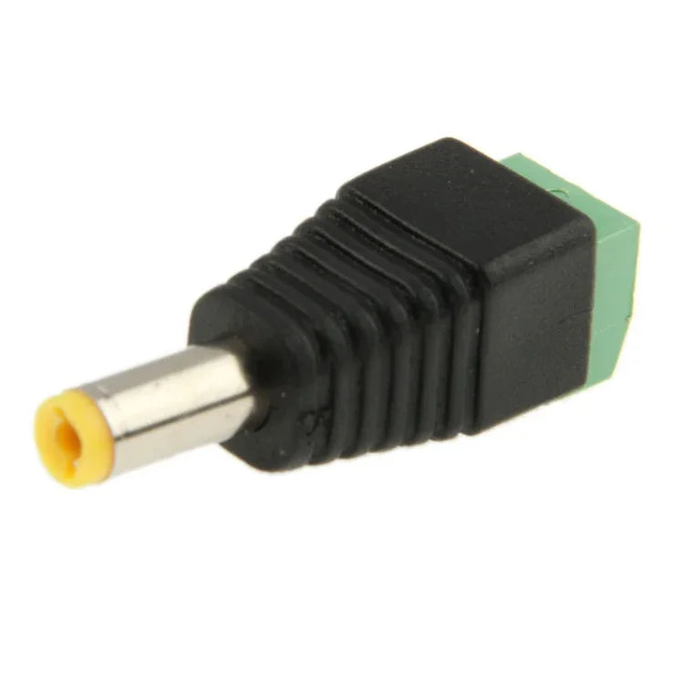 10 PCS Conector de Alimentação Verde Macho DC 5.5 x 2.1mm, 5.5 x 2.1mm