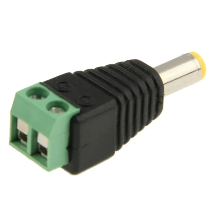 10 PCS Conector de Alimentação Verde Macho DC 5.5 x 2.1mm, 5.5 x 2.1mm