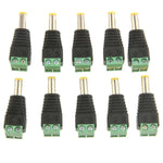 10 PCS Conector de Alimentação Verde Macho DC 5.5 x 2.1mm, 5.5 x 2.1mm