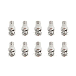 10 PCS Conector BNC Plug para Jack F, Construção Durável, BNC Plug