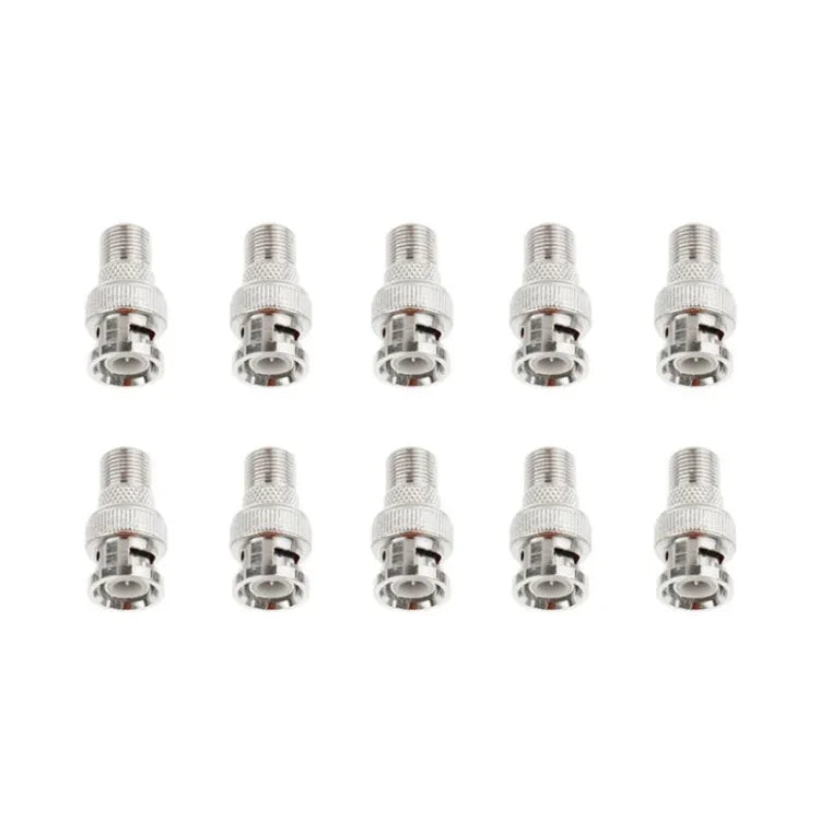 10 PCS Conector BNC Plug para Jack F, Construção Durável, BNC Plug