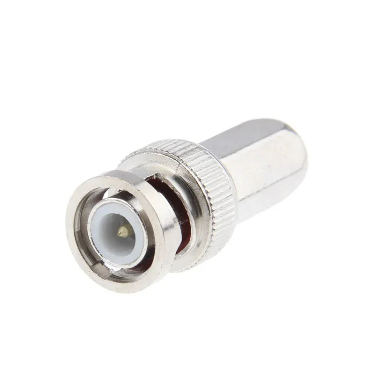 10 PCS Conector Compressão Hexagonal BNC Macho, Hexagonal