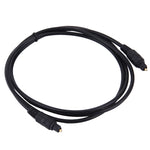 Cabo de Fibra Óptica de Áudio Digital Toslink, Diâmetro Externo: 4,0mm (Dourado), 1,5m