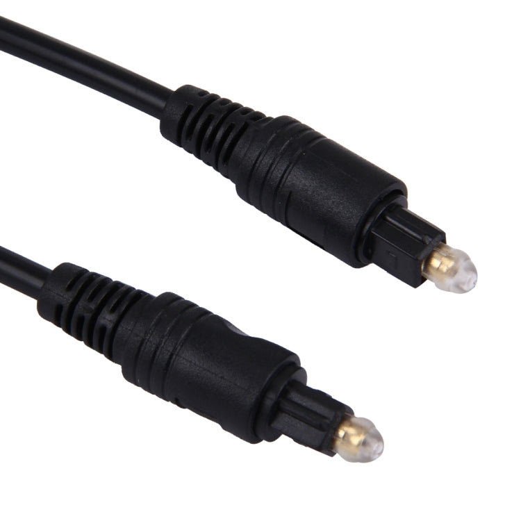 Cabo de Fibra Óptica de Áudio Digital Toslink, Comprimento do Cabo: 3m, Diâmetro Externo: 4,0mm (Dourado), 3m