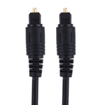 Cabo de Fibra Óptica de Áudio Digital Toslink, Diâmetro Externo: 4,0mm (Dourado), 1,5m