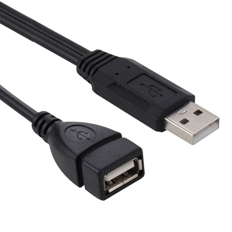 Cabo Adaptador USB 2.0 Macho para 2 Entradas USB Fêmea Duplas para Computador / Portátil, Comprimento: Cerca de 30cm, USB 2.0 AM para 2 USB 2.0 AF