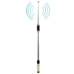Antena Telescópica de Mão de Dupla Banda 144/430MHz RH770 SMA-F de Alta Ganho para Rádio Walkie Talkie, Comprimento da Antena: 93cm