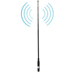 Antena de Rádio Portátil Telescópica SMA-F de Alto Ganho RH660S Banda Dupla 144/430MHz para Walkie Talkie, Comprimento da Antena: 108,5cm