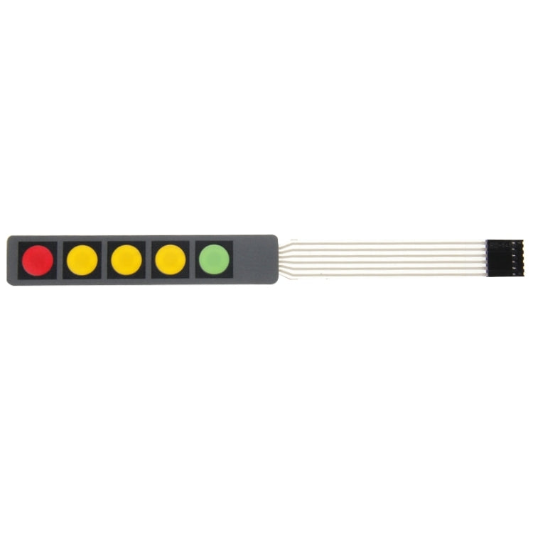 10 PEÇAS Teclado de Membrana Matriz 1 x 5 Teclas