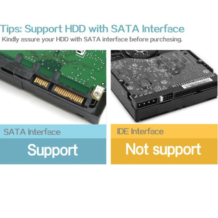 ORICO 6619US3 Estação de Acoplamento para Disco Rígido USB 3.0 Super Speed 5Gbps para Disco Rígido 2,5 polegadas / 3,5 polegadas, 6619US3