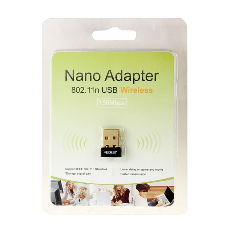 Adaptador de Rede USB WiFi EDUP EP-8553 Chipset MTK7601 150Mbps 802.11n/g/b LAN, EP-8553 150Mbps