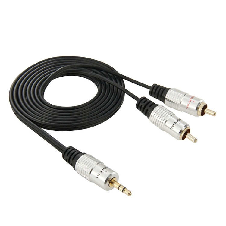 Cabo de Áudio Estéreo Jack 3,5mm para 2 RCA Macho, Comprimento: 1,5m, 2 RCA, Comprimento: 1,5m