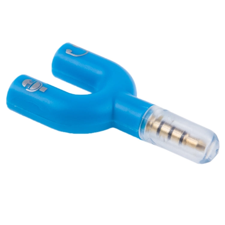 Adaptador divisor estéreo macho 3,5mm para auscultadores e microfone fêmea 3,5mm