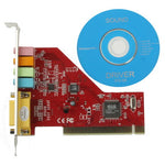 Placa de som PCI Crystal 4 canais, Crystal 4 canais