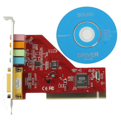 Placa de som PCI Crystal 4 canais, Crystal 4 canais