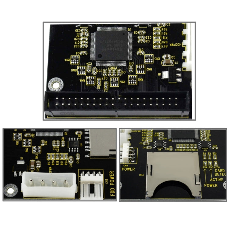 Placa adaptadora SD/SDHC/MMC para IDE macho de 40 pinos 3,5 polegadas, SD para IDE macho de 40 pinos