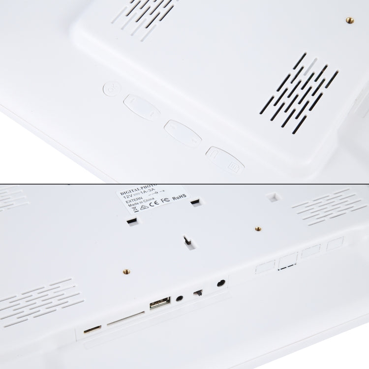 Moldura Digital de Fotos Multimédia de 17 polegadas com Leitor de Música e Filmes e Controlo Remoto, Programa Mstar V59, Suporta USB / Cartão SD / Porta HD, Coluna Estéreo Incorporada