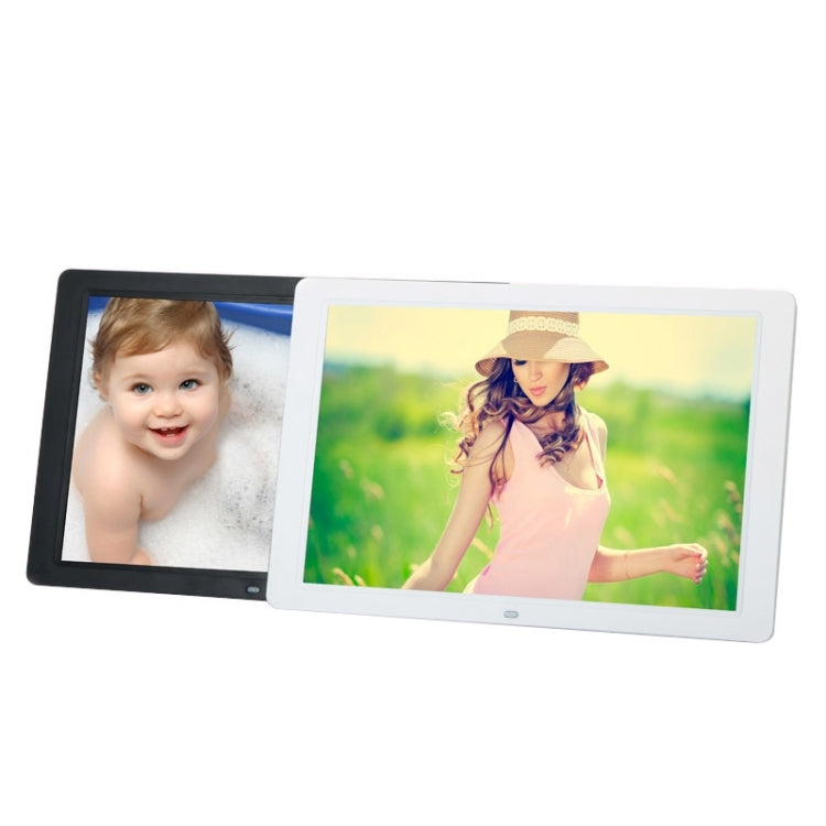 Moldura Digital para Fotos Suspensa com Suporte e Comando à Distância, Ecrã LED Widescreen de 15 polegadas 1280 x 800 16:9, Suporta Cartão SD / MicroSD / MMC / MS / XD / Pen USB, 15 polegadas