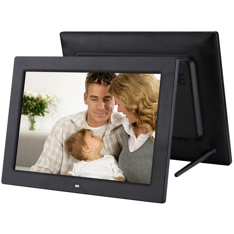 Moldura Digital para Fotos de 12,1 polegadas com Suporte e Comando à Distância, Programa Allwinner F16, Suporta Cartão SD / MMC / Pen USB, 12,1 polegadas