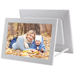 Moldura Digital para Fotos de 12,1 polegadas com Suporte e Comando à Distância, Programa Allwinner F16, Suporta Cartão SD / MMC / Pen USB, 12,1 polegadas