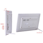 Moldura Digital para Fotos de 12,1 polegadas com Suporte e Comando à Distância, Programa Allwinner F16, Suporta Cartão SD / MMC / Pen USB, 12,1 polegadas