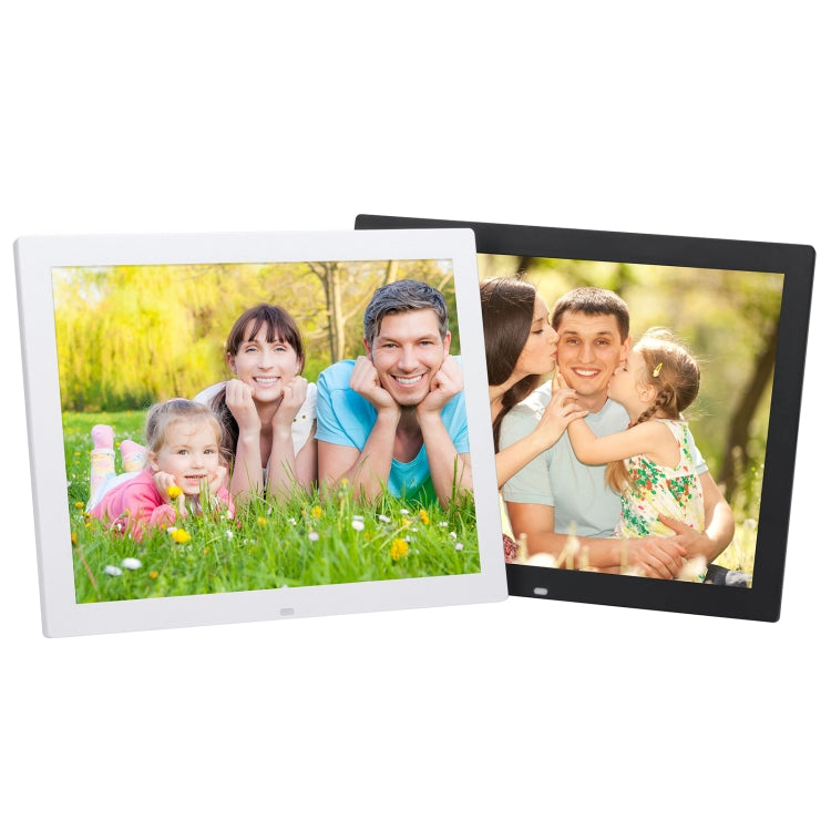 Moldura Digital de Fotos HD LED de 15 polegadas com Suporte & Controlo Remoto, Allwinner, Despertador / MP3 / MP4 / Leitor de Filmes, 15 polegadas Allwinner