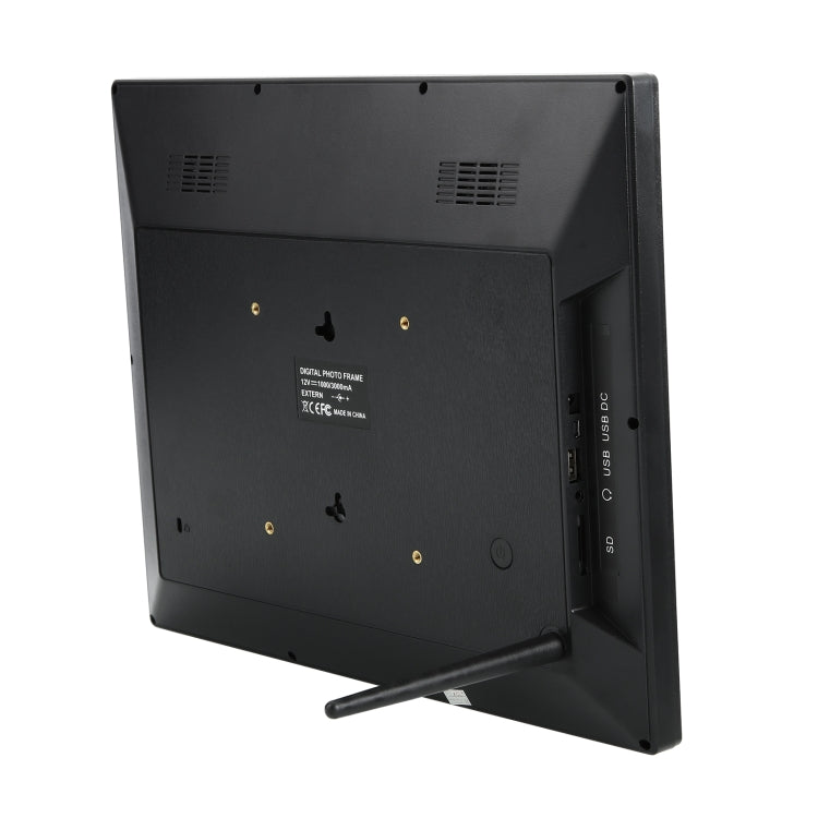 Moldura Digital de Fotos HD LED de 15 polegadas com Suporte & Controlo Remoto, Allwinner, Despertador / MP3 / MP4 / Leitor de Filmes, 15 polegadas Allwinner