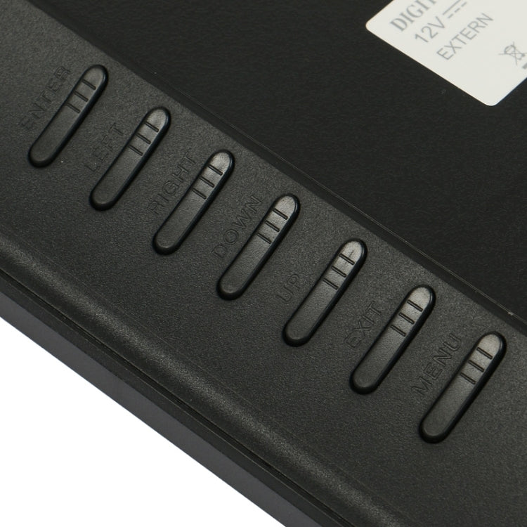 Moldura Digital de Fotos Multimédia LED de 14 polegadas com Suporte & Leitor de Música & Filmes, Suporta Entrada de Cartão USB / SD / MS / MMC