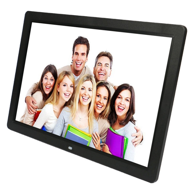 Moldura Digital de Fotos Multimédia LED HD 1080P de 17 polegadas com Suporte & Leitor de Música & Filmes, Suporta Entrada de Cartão USB / SD / MS / MMC, 17 polegadas