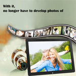 Moldura Digital de Fotos Multimédia LED HD 1080P de 17 polegadas com Suporte & Leitor de Música & Filmes, Suporta Entrada de Cartão USB / SD / MS / MMC, 17 polegadas
