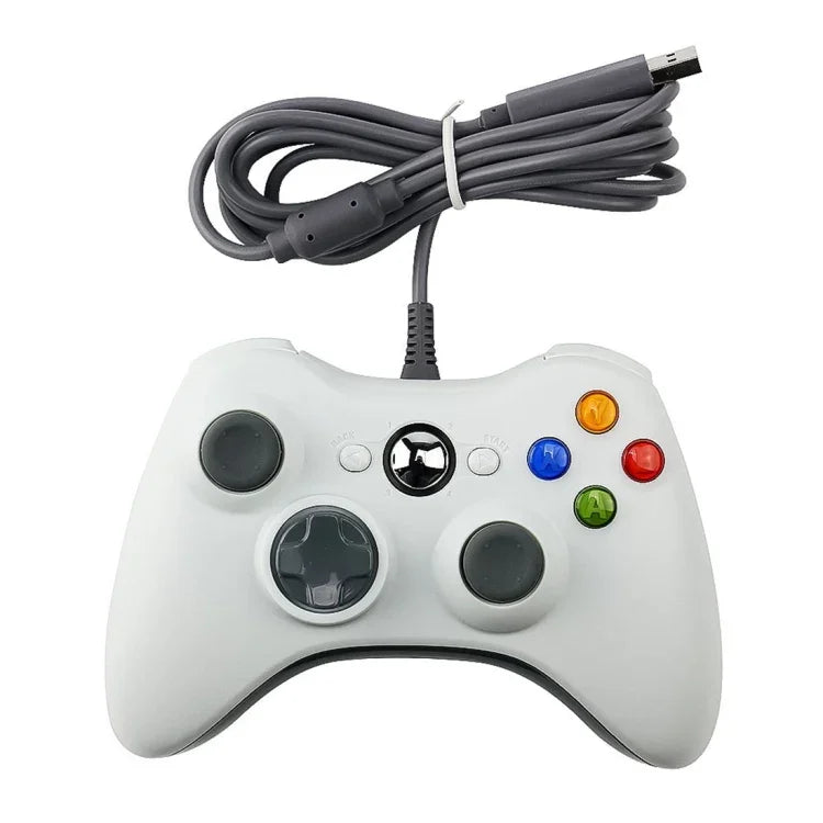 Comando USB 2.0 com Fios Gamepad para XBOX360, Plug and Play, Comprimento do Cabo: 2.5m, Para XBOX360, Para XBOX360 (Preto)