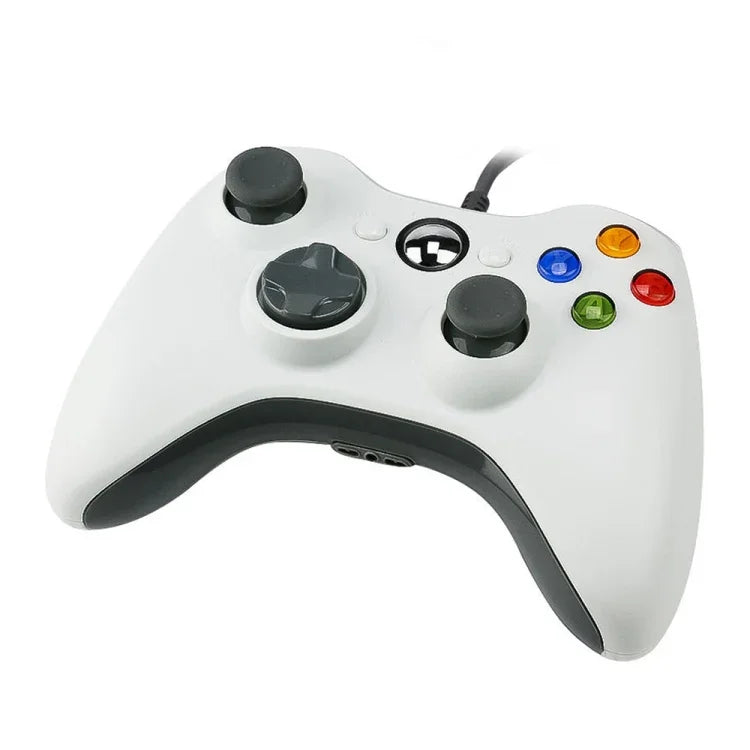 Comando USB 2.0 com Fios Gamepad para XBOX360, Plug and Play, Comprimento do Cabo: 2.5m, Para XBOX360, Para XBOX360 (Preto)
