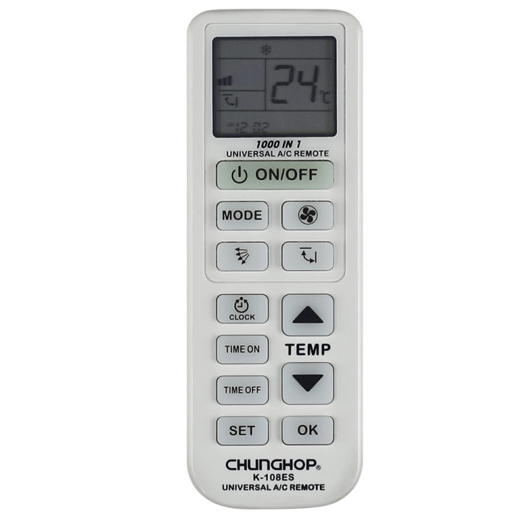 Comando Universal para Ar Condicionado Chunghop (K-108ES), K-108ES