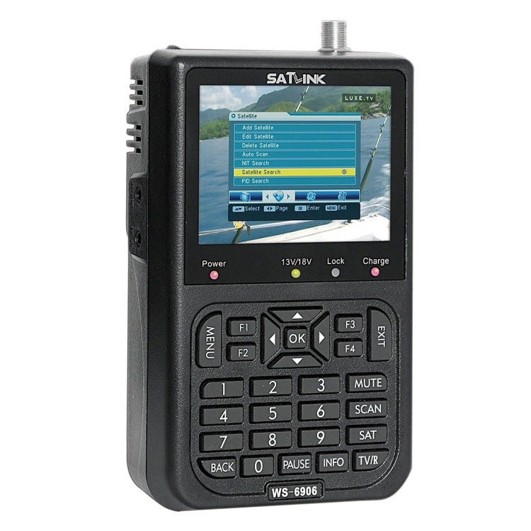 Medidor Digital Portátil de Satélite SATLINK WS6906 com Ecrã a Cores LCD de 3,5 polegadas, WS6906